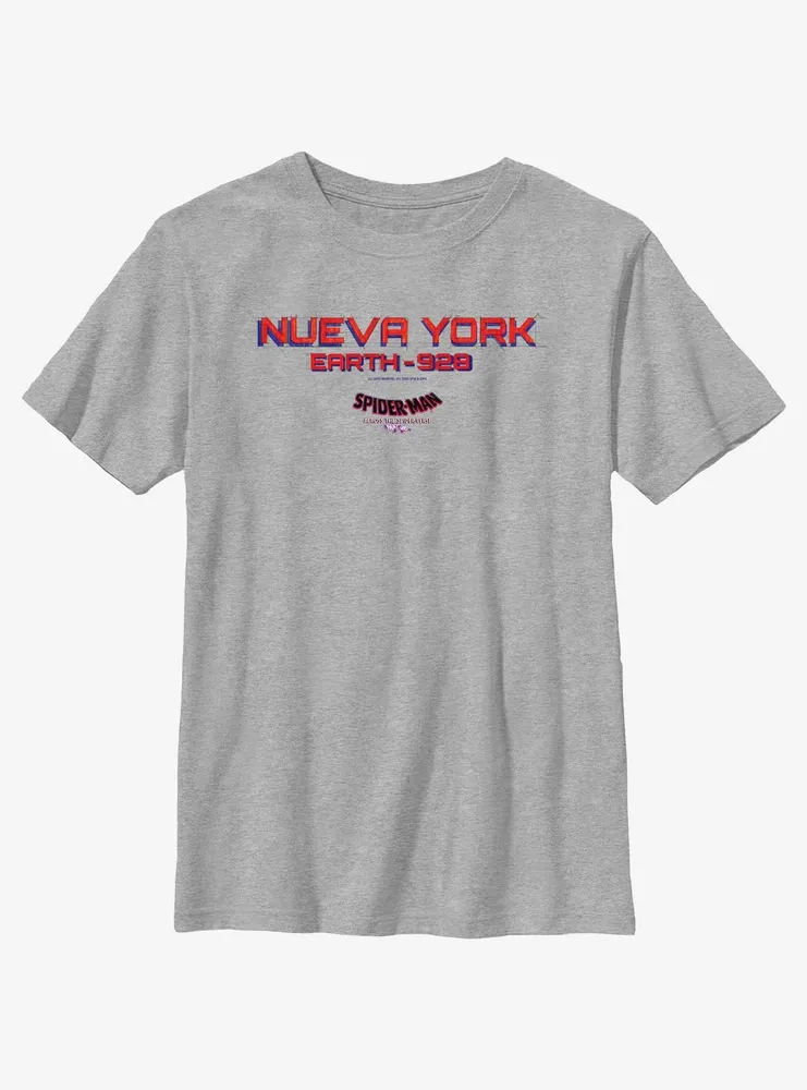 Marvel Spider-Man: Across The Spider-Verse Nueva York Earth-928 Youth T-Shirt