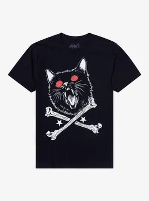 Demon Cat T-Shirt By Vertebrae33
