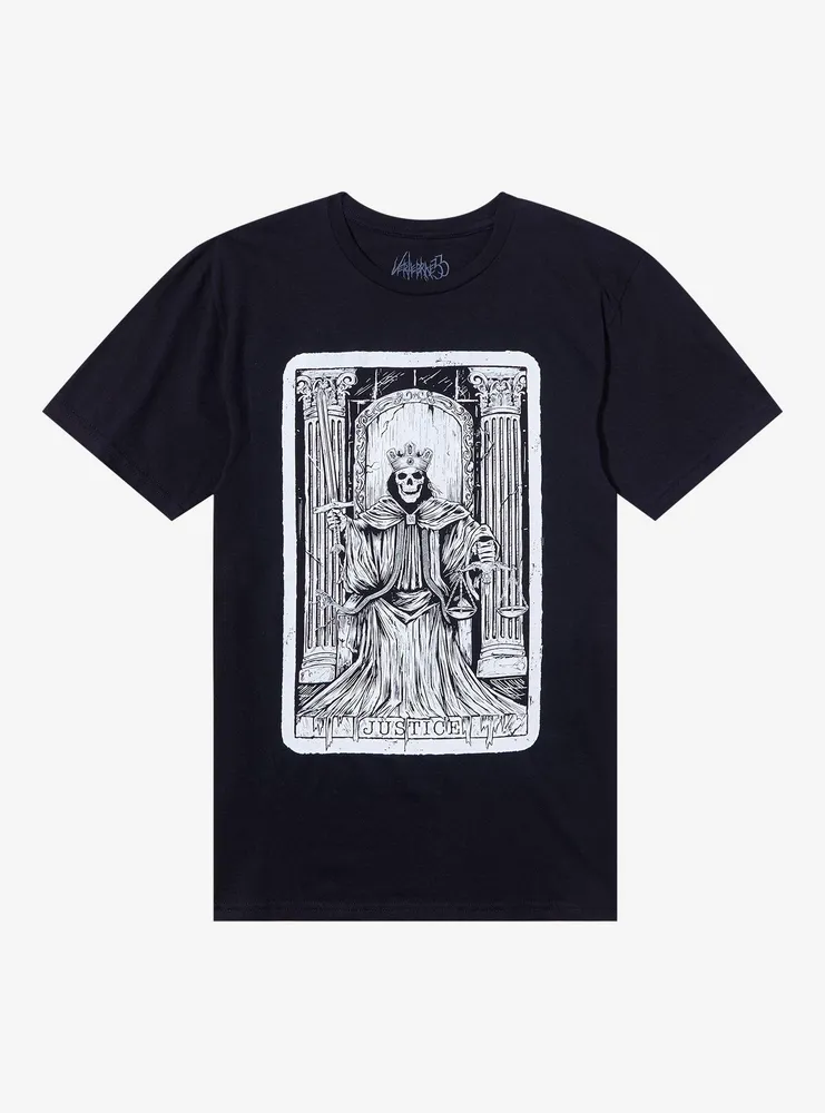 Justice Skeleton T-Shirt By Vertebrae33