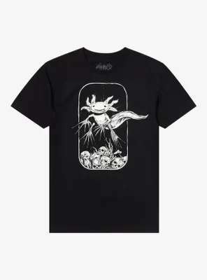 Evil Axolotl T-Shirt By Vertebrae33
