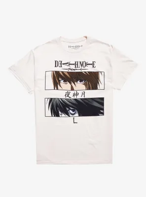 Death Note Light & L Eyes T-Shirt