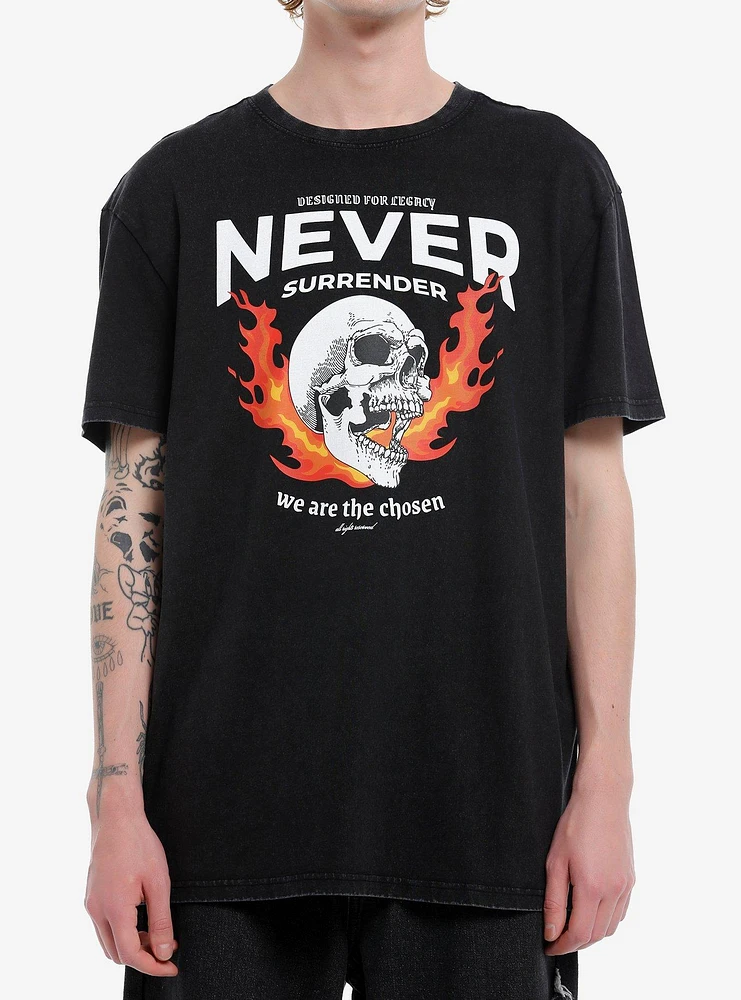 Never Surrender Skull T-Shirt