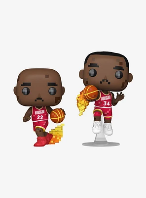 Funko Pop! Basketball NBA Jam Clyde Drexler and Hakeem Olajuwon Vinyl Figure Set