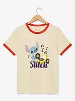 Her Universe Disney Lilo & Stitch Record Player Isometric Women's Ringer T-Shirt — BoxLunch Exclusive