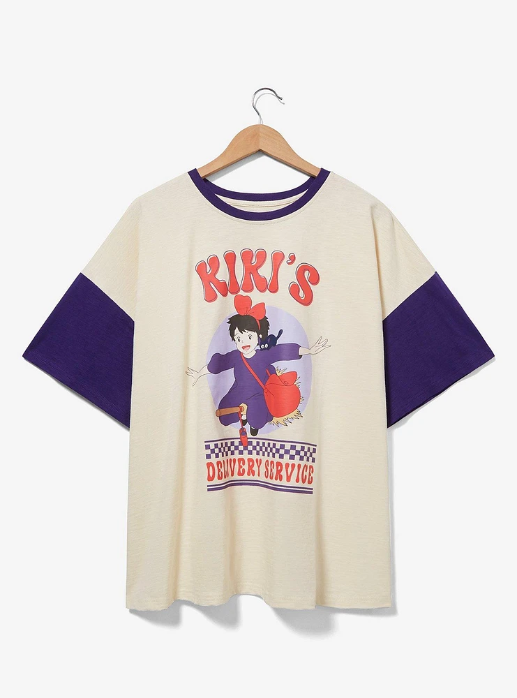 Studio Ghibli Kiki's Delivery Service Color Block Women's Plus T-Shirt — BoxLunch Exclusive