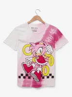 Sonic the Hedgehog Amy Rose Portrait Tie-Dye Couples T-Shirt - BoxLunch Exclusive