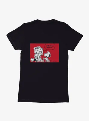 Peanuts Watch It Beagle Womens T-Shirt