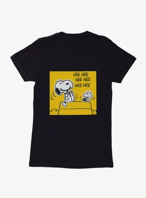 Peanuts Snoopy & Woodstock Laugh Womens T-Shirt