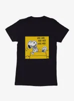 Peanuts Snoopy & Woodstock Laugh Womens T-Shirt