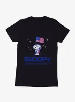 Peanuts Snoopy On The Moon Womens T-Shirt