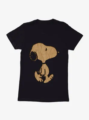 Peanuts Snoopy Stencil Womens T-Shirt