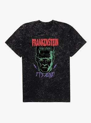 Universal Monsters Frankenstein It's Alive Mineral Wash T-Shirt
