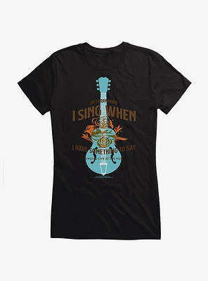 Hunger Games: The Ballad Of Songbirds And Snakes Lucy Gray Baird Guitar Girls T-Shirt