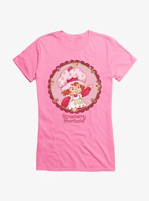 Strawberry Shortcake Circle Portrait Girls T-Shirt