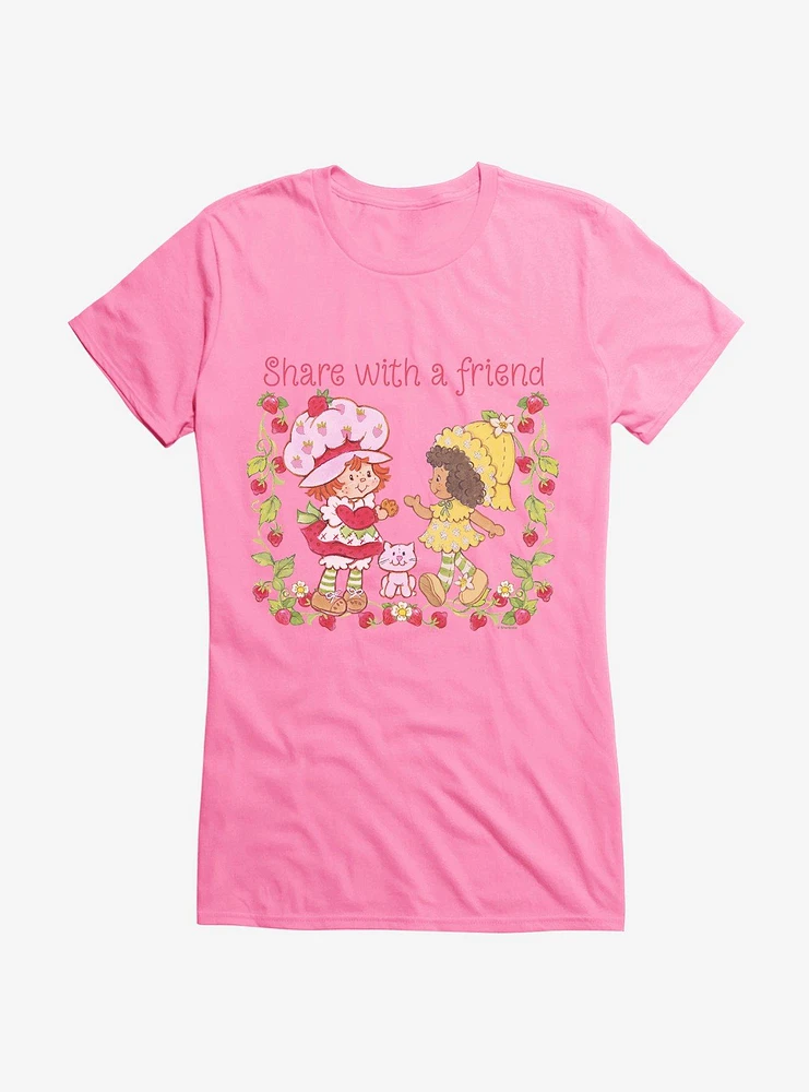 Strawberry Shortcake & Orange Blossom Share With A Friend Girls T-Shirt