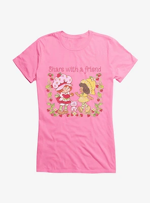 Strawberry Shortcake & Orange Blossom Share With A Friend Girls T-Shirt