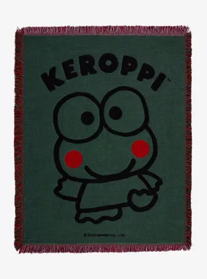 Sanrio Keroppi Jacquard Tapestry Throw