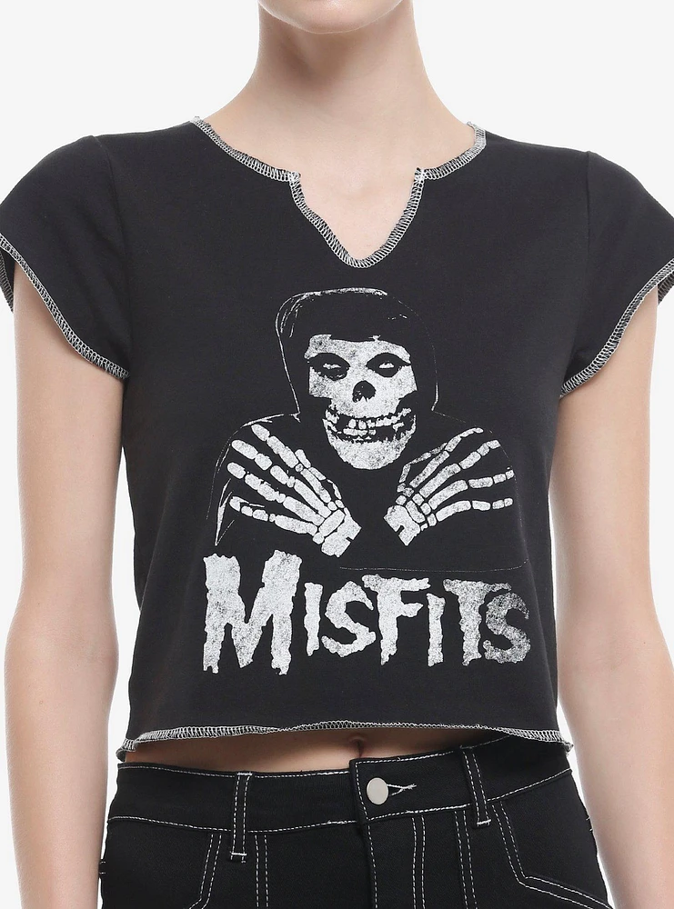 Misfits Crimson Ghost Notched Girls Baby T-Shirt