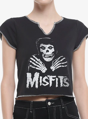 Misfits Crimson Ghost Notched Girls Baby T-Shirt