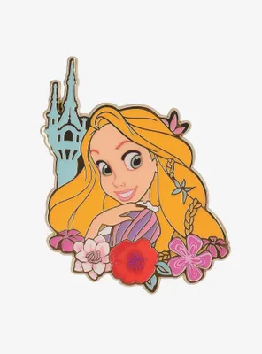 Disney Tangled Rapunzel Tower Floral Enamel Pin — BoxLunch Exclusive