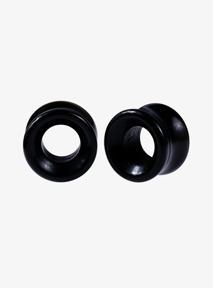 Obsidian Black Eyelet Plug 2 Pack