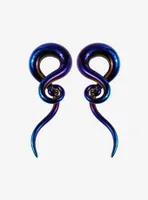 Glass Oil Slick Spiral Taper 2 Pack