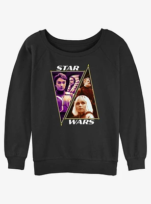 Star Wars Ahsoka The Good Vs Bad Girls Slouchy Sweatshirt