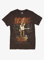 AC/DC Angus Young Statue Boyfriend Fit Girls T-Shirt