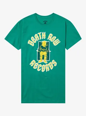 Death Row Records Puff Print Logo Boyfriend Fit Girls T-Shirt