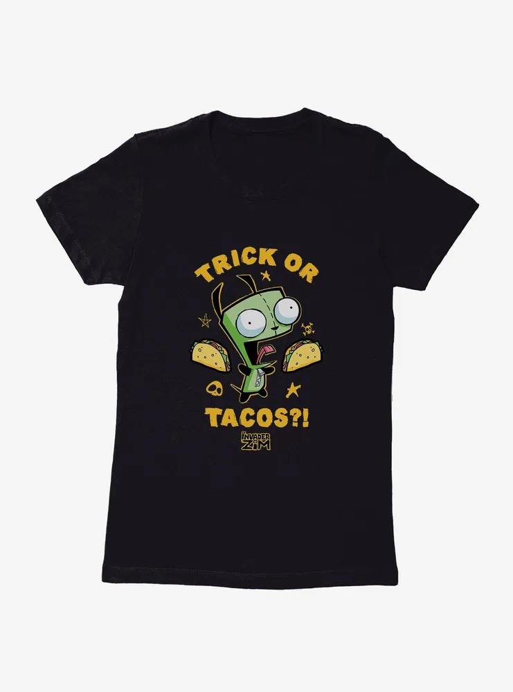 Invader Zim Trick Or Tacos Womens T-Shirt