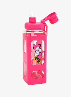 Disney Minnie Mouse Pink Water Bottle and Straw