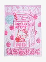 Sanrio Hello Kitty Strawberry Milk Sherpa Throw