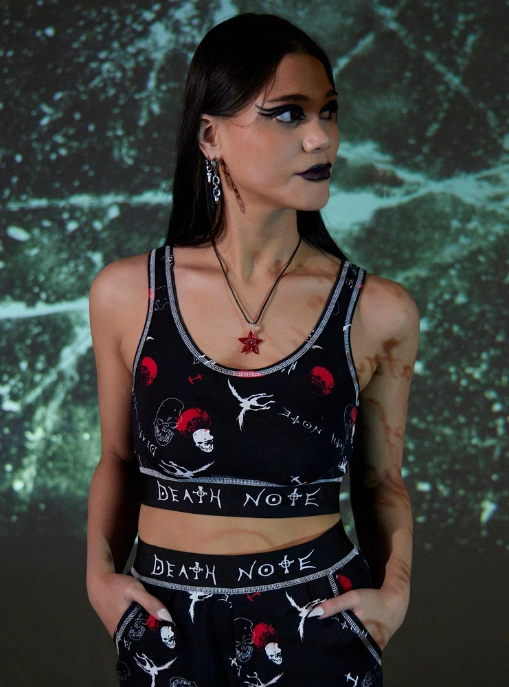 Death Note Ryuk Lounge Girls Crop Tank Top