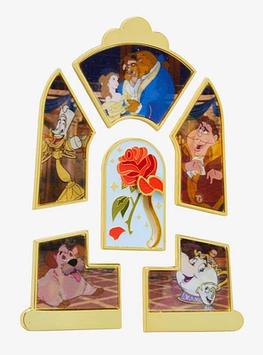 Loungefly Disney Beauty and The Beast Lenticular Portraits Blind Box Pin