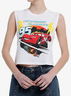 Disney Pixar Cars Lightning McQueen Girls Muscle Tank Top
