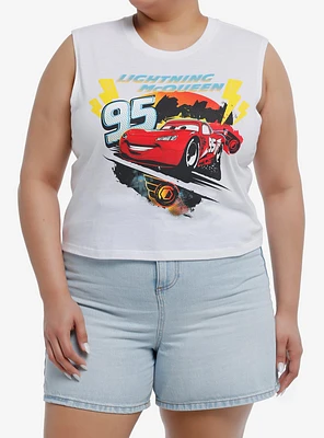 Disney Pixar Cars Lightning McQueen Girls Muscle Tank Top Plus