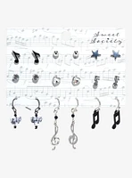 Sweet Society Music Note Stud & Earring Set