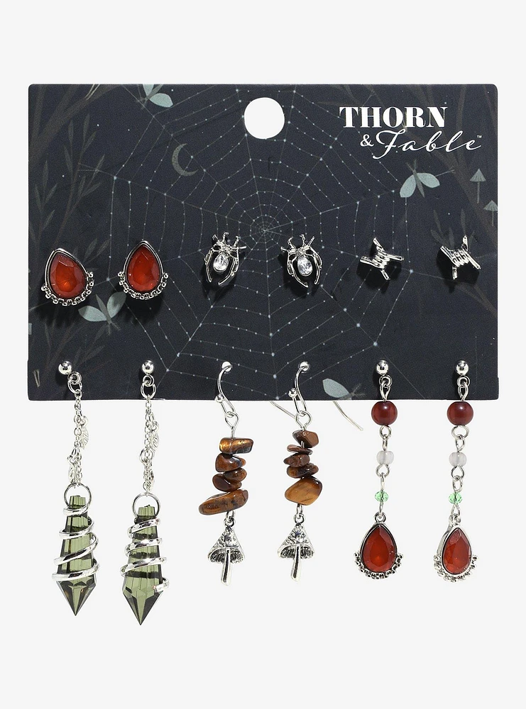 Thorn & Fable Spider Jewel Earring Set