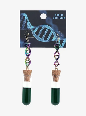 Social Collision DNA Test Tubes Earrings