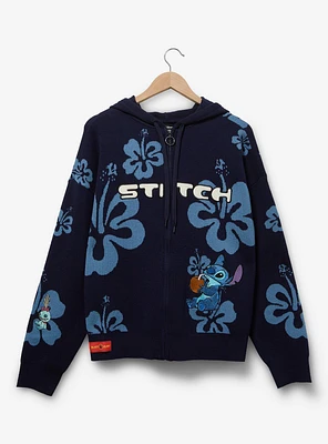 Her Universe Disney Lilo & Stitch Hibiscus Women's Plus Knit Zip Hoodie — BoxLunch Exclusive