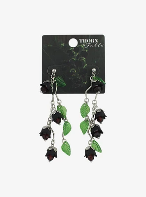 Thorn & Fable Dark Lily Front/Back Earrings