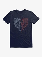 Good Omens Line Art Aziraphale & Crowley T-Shirt