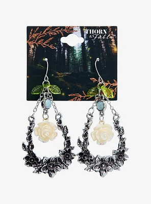 Thorn & Fable Rose Opal Drop Earrings
