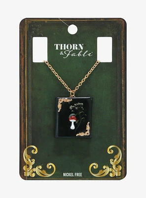 Thorn & Fable Cottage Book Pendant Necklace