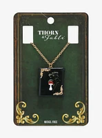 Thorn & Fable Cottage Book Pendant Necklace