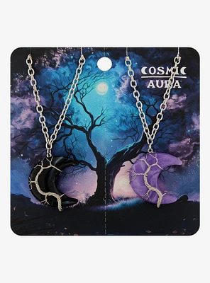 Cosmic Aura® Moon Branch Best Friend Necklace Set