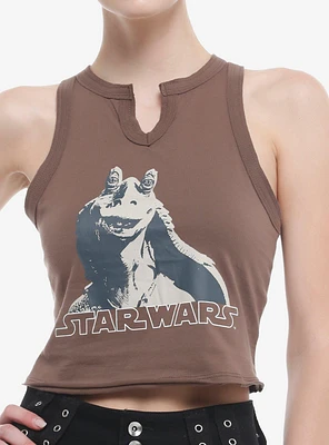 Her Universe Star Wars Jar Binks Crop Girls Tank Top