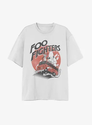 Foo Fighters Bus Logo Boyfriend Fit Girls T-Shirt