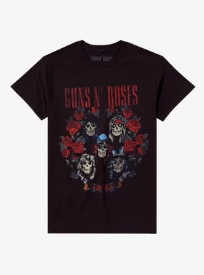 Guns N' Roses Appetite For Destruction Skulls Boyfriend Fit Girls T-Shirt