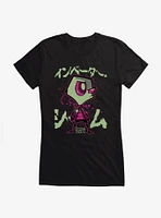 Invader Zim Pink Splatter Girls T-Shirt